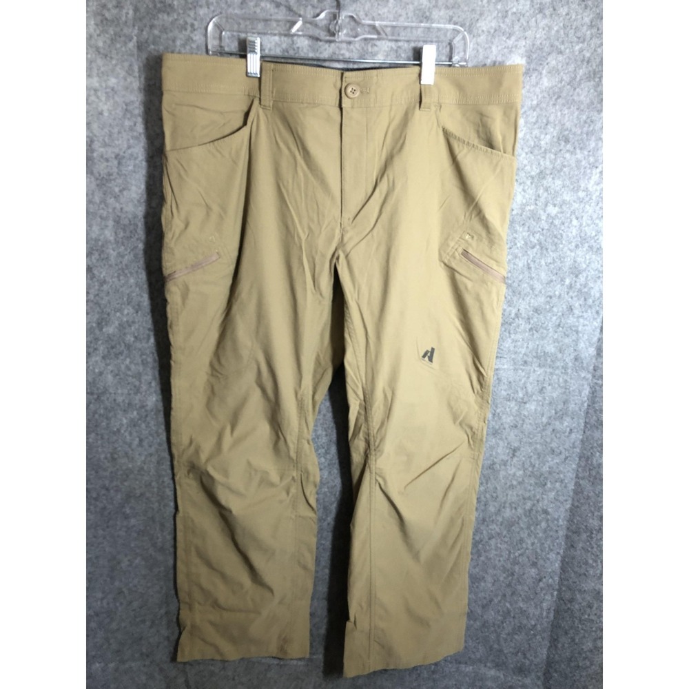 Eddie Bauer Pants Mens 40x30 First Ascent Hiking Outdoor Beige Travel Trail